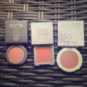 Makeup trio Blush And highlighter 3 brands